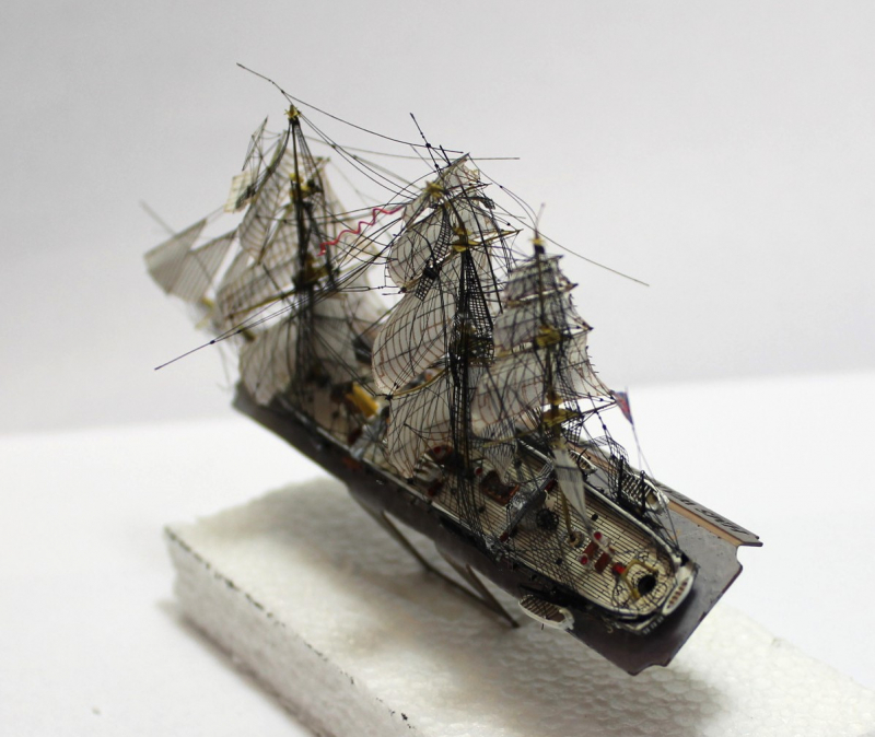 Battleship 1st rate "HMS Warrior" (1 p.) GB 1860 Heinrich Modelle H 69 LXI/A - no shipping - only collection in shop!